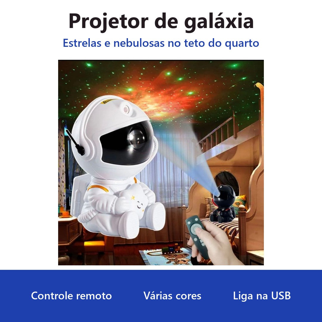 Kit 3 Projetor de Galáxia Astronauta