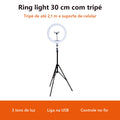 Kit 2 Ring Light 30 cm com Tripé