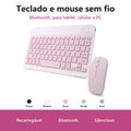Kit 2 Teclado e Mouse Sem Fio Bluetooth