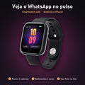 Kit com 2 Smartwatch D20: veja o WhatsApp no pulso