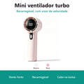 Mini Ventilador Turbo Recarregável